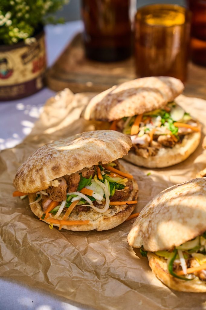 Asian-inspired steak sandwich