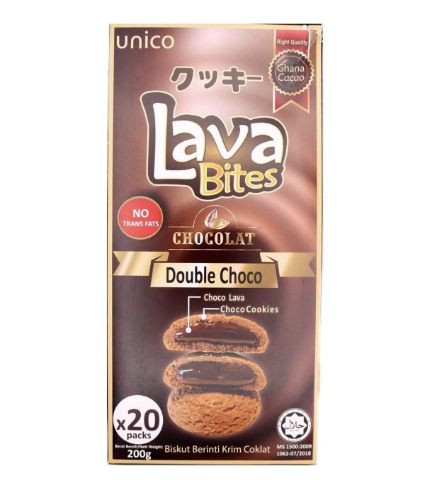 Lava Bites csokoládé ízű sütemények 200g( UNICO)