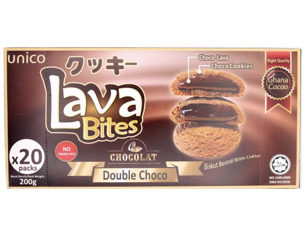 Lava Bites csokoládé ízű sütemények 200g( UNICO)