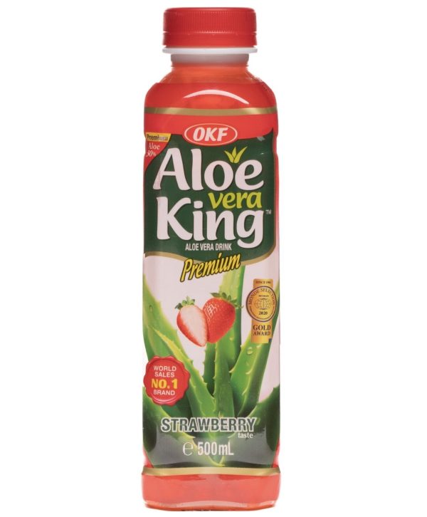 Aloe Vera Ital Eper Ízű, 500ml (OKF)
