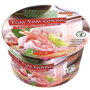 Gluténmentes Instant Rizstészta Tom Yum Ízű Nagy Poharas, 70gr (Mama)