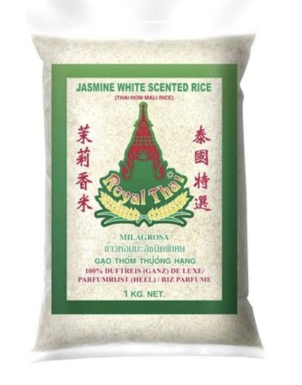 Fehér Illatos Jázmin Rizs Thai Hom Mali, 1 kg (Royal Thai)