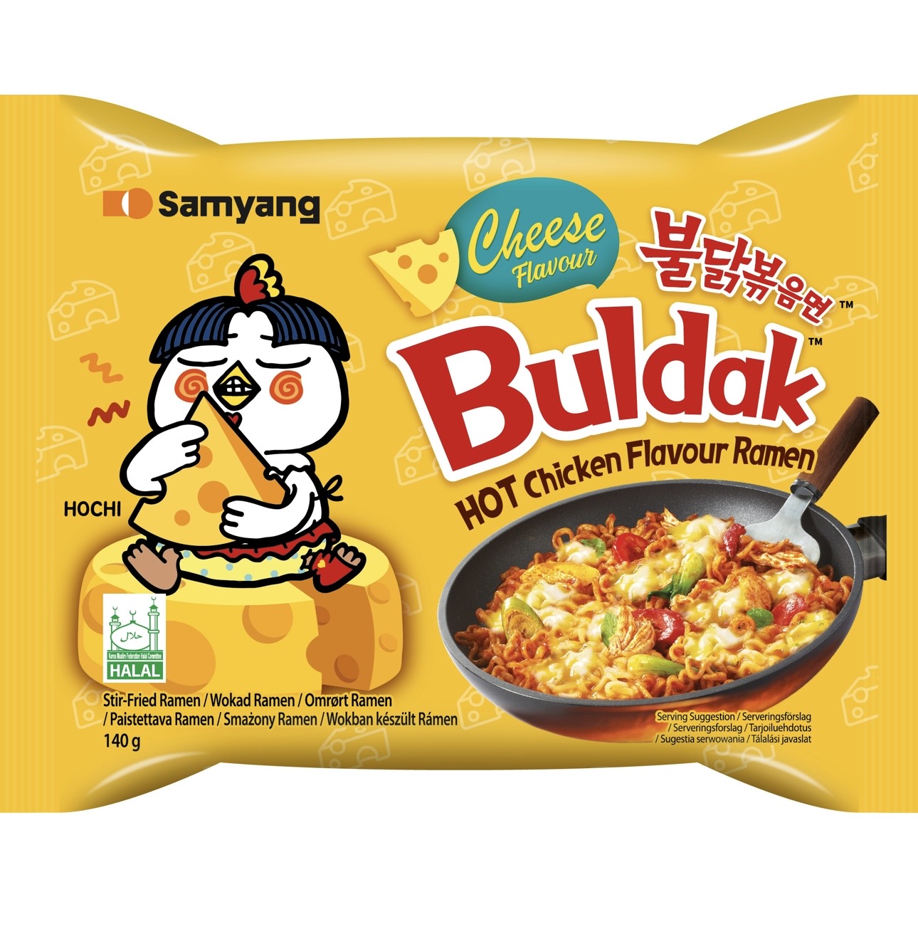 Buldak Sajtos Csirke Ízesítésű Tészta, 140gr (SamYang)