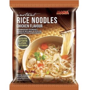 Gluténmentes Instant Rizstészta Csirke Ízű, 55gr (Mama)