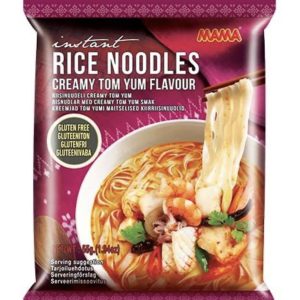 Gluténmentes Instant Rizstészta Krémes Tom Yum Ízű, 55gr (Mama)
