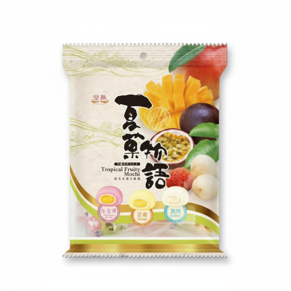 Trópusi Gyümölcsös Mini Mochi Válogatás, 120gr (Royal Family)
