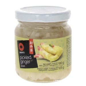 Fehér ecetes gyömbér üvegben 190g（OBENTO)