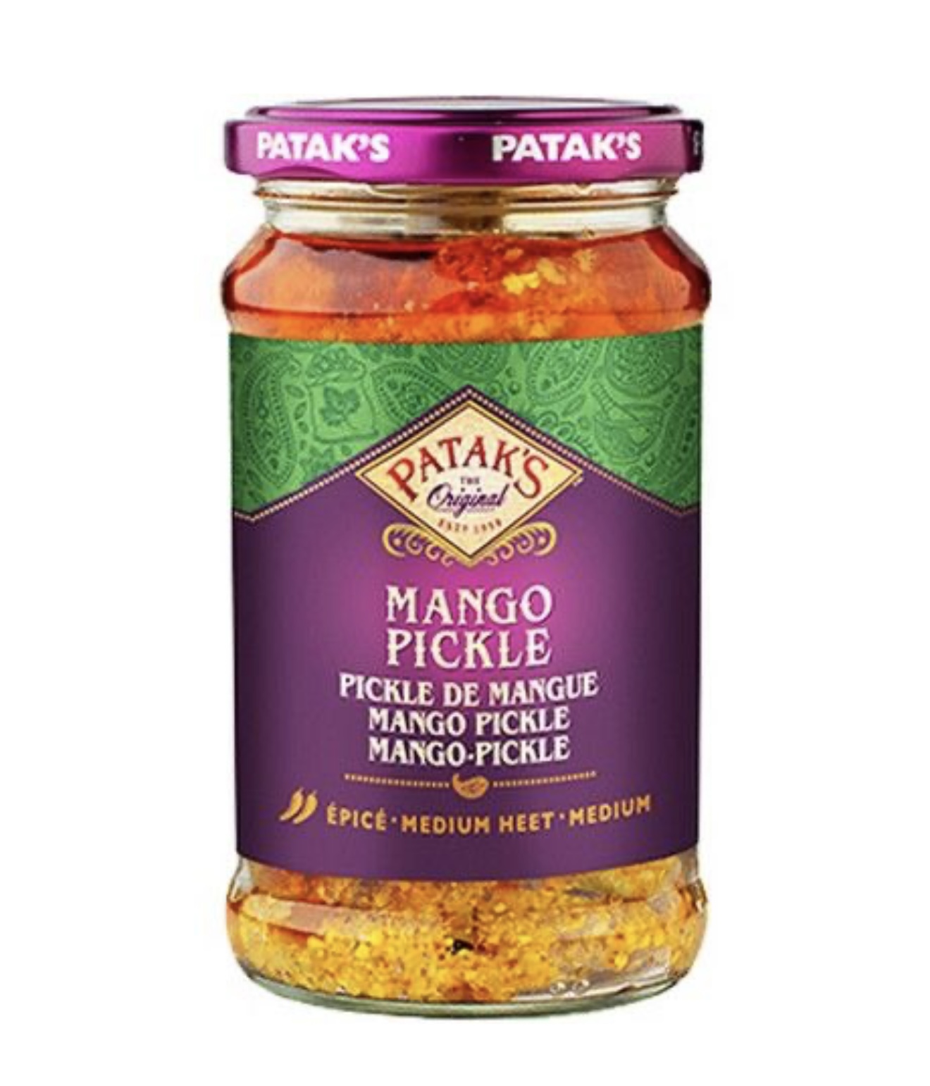 savanyított mangó (MANGO PICKLE) 283g(Patak's)