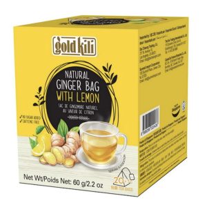Természetes Gyömbér Tea Citrommal (20 filter), 60gr (Gold Kili)