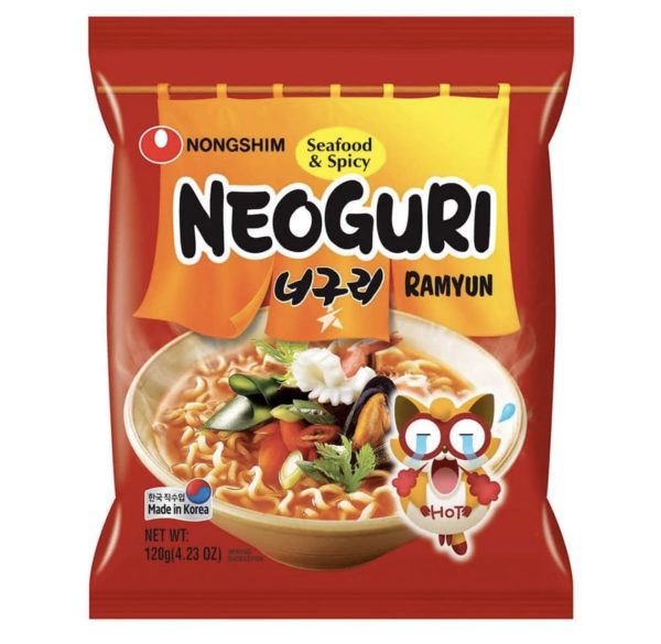 Neoguri Tenger Gyümölcsei Csípős Tésztaleves, 120gr (Nongshim)
