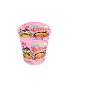 Samyang Buldak Carbonara – Csípős Csirke Carbonara Ízű Tészta Pohárban (80g)