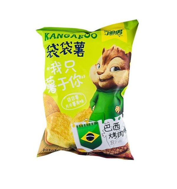 MINNAN Kangaroo Brazil BBQ Burgonya Csipsz (108g)