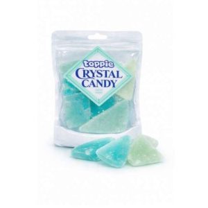 Toppie Crystal Candy Aqua Aura – Áfonya ízű kristálycukorka 80g