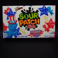 SOUR PATCH Piros fehér és kék ízű Gumicukor 87g