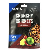 Sens Crunchy Worms Chili és Lime ízű ropogós lisztkukac snack 12g