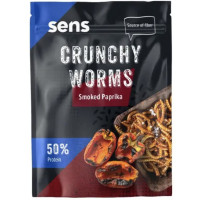 Sens Crunchy Worms Smoked Paprika ízű ropogós lisztkukac snack 12g