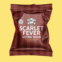 Scarlet Fever Ultra Sour - Exclusive to Mr Simms - cseresznye ízű ultra savanyú cukor 100g