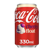 Coca Cola Cherry Float cseresznyés-vaníliakrémes szénsavas üdítő 330ml