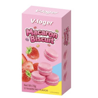 V-loger macarons Eper ízű  78g