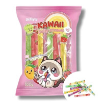 Kawai gyümölcsös vegyes zselés szívószálak 300g