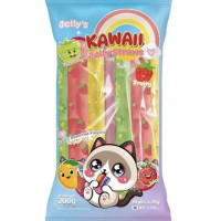 Kawai gyümölcsös vegyes zselés szívószálak 200g