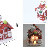 Karácsonyi dekor házikó 1DB  (11047881)