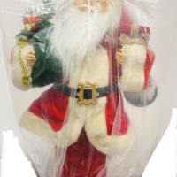 Zenélő mikulás figura (103242) 1DB