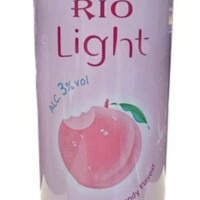 RIO LIGHT Őszibarack ízesítésű 3%-os alkohol tartalmú szénsavas koktél 330ml