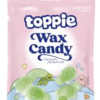 Toppie Wax Zöld alma ízű viaszcukorka 40g