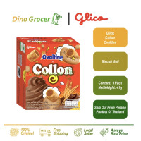 GLICO Collon Ovaltine maláta kakaó ízesítésű keksz 41g